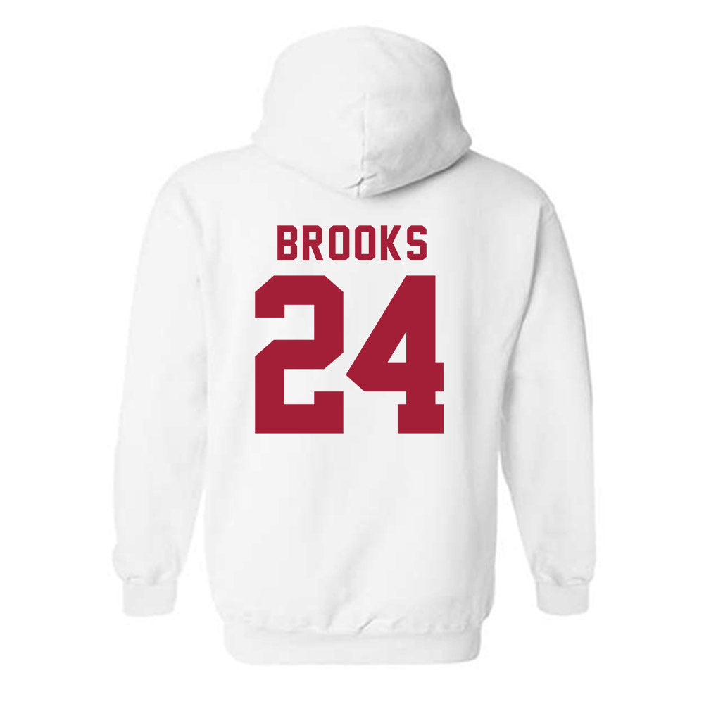 Alabama - NCAA Women's Basketball : Leah Brooks - Classic Fashion Shersey Hooded Sweatshirt-1