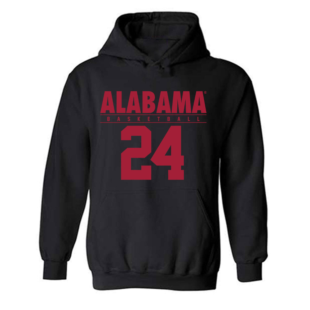 Alabama - NCAA Women's Basketball : Leah Brooks - Classic Fashion Shersey Hooded Sweatshirt-0