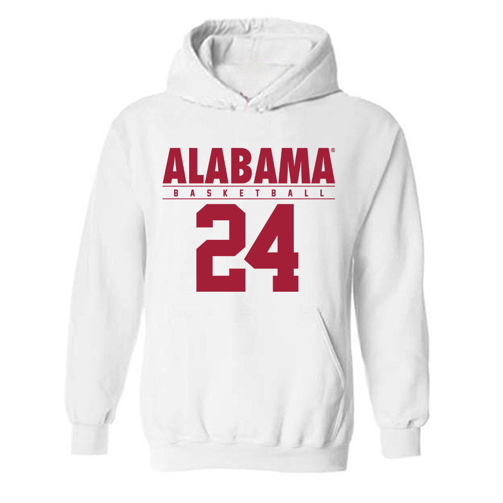 Alabama - NCAA Women's Basketball : Leah Brooks - Classic Fashion Shersey Hooded Sweatshirt-0