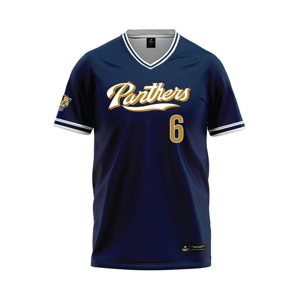 FIU - NCAA Baseball : Javier Crespo - Blue Baseball Jersey-0