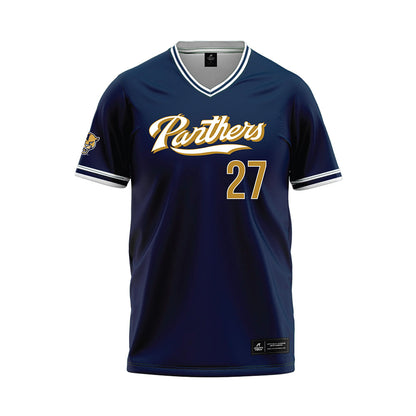 FIU - NCAA Baseball : Albert Serrano - Blue Baseball Jersey-0