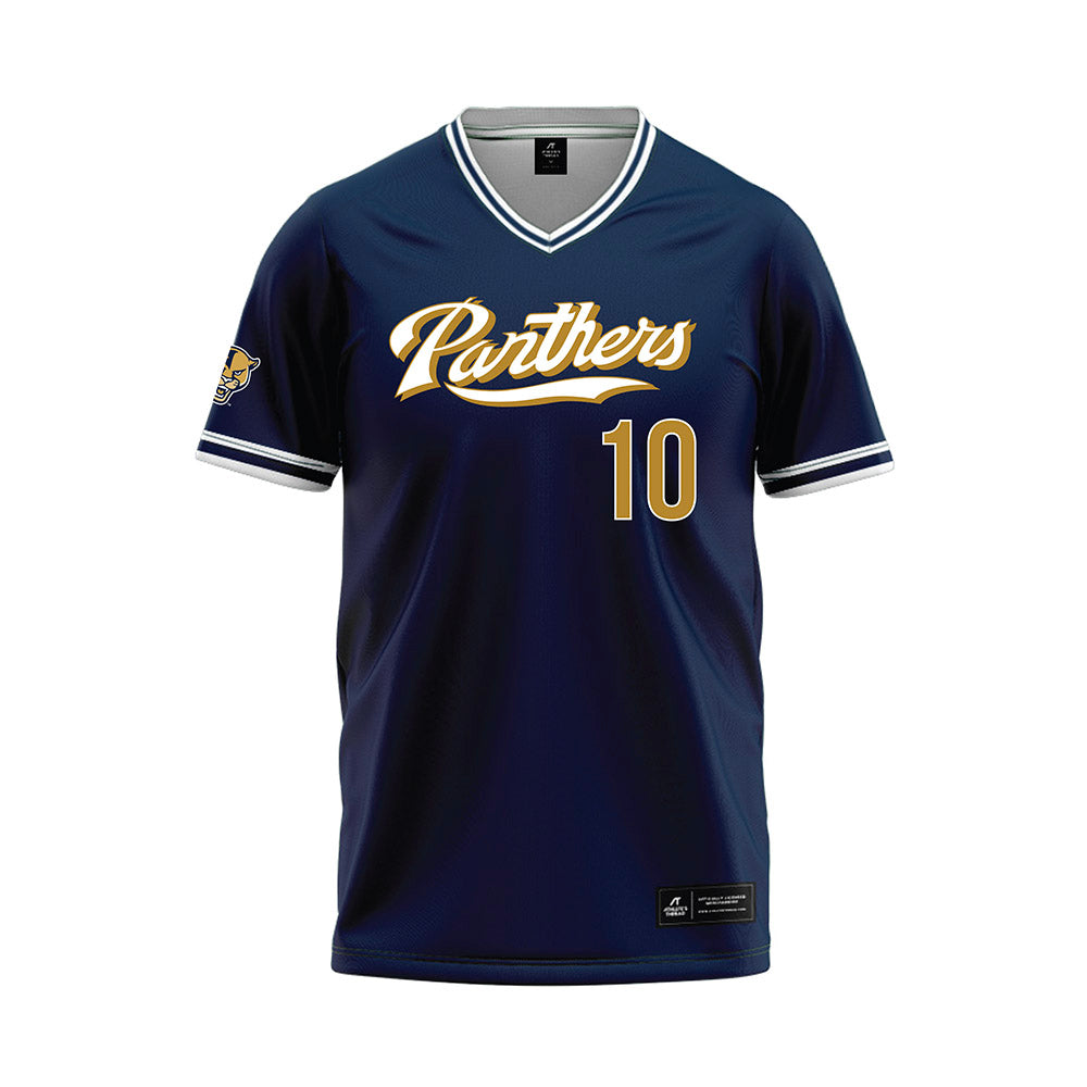 FIU - NCAA Baseball : Boston Doeschot - Blue Baseball Jersey-0