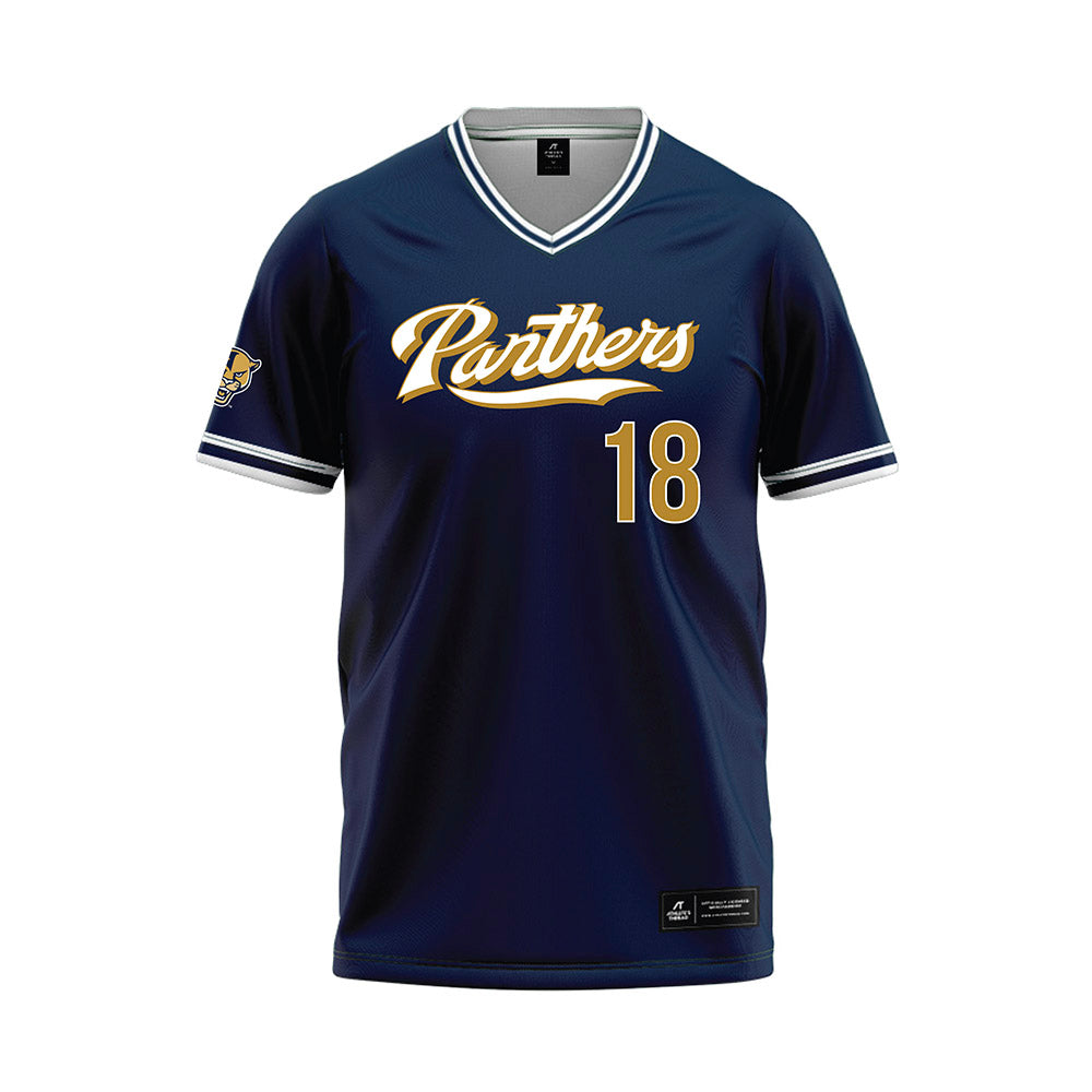 FIU - NCAA Baseball : Logan Runde - Blue Baseball Jersey-0