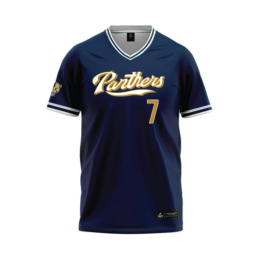 FIU - NCAA Baseball : Enrique Sierra - Blue Baseball Jersey-0
