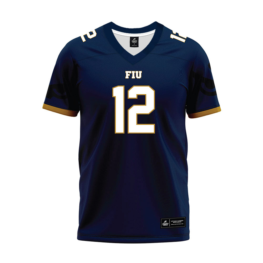 FIU - NCAA Football : Websley Etienne - Premium Football Jersey-0