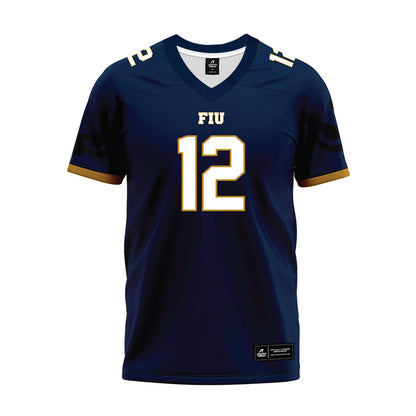FIU - NCAA Football : Websley Etienne - Premium Football Jersey-0