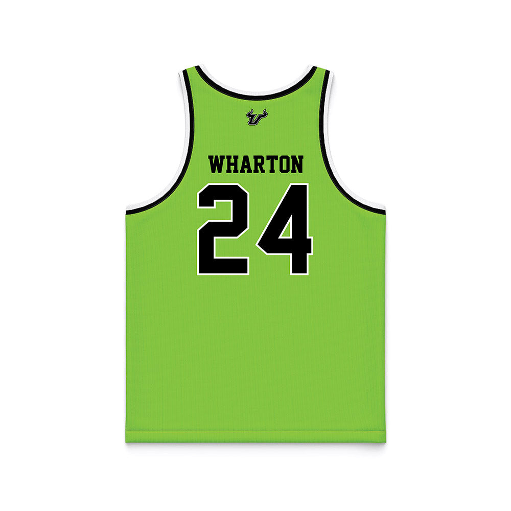 USF - NCAA Men's Basketball : Jaylen Wharton - Basketball Jersey