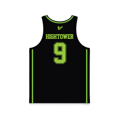 USF - NCAA Men's Basketball : Gavin Hightower - Black Basketball Jersey-1