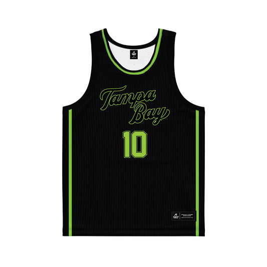USF - NCAA Men's Basketball : Tristan Beckford - Black Basketball Jersey-0