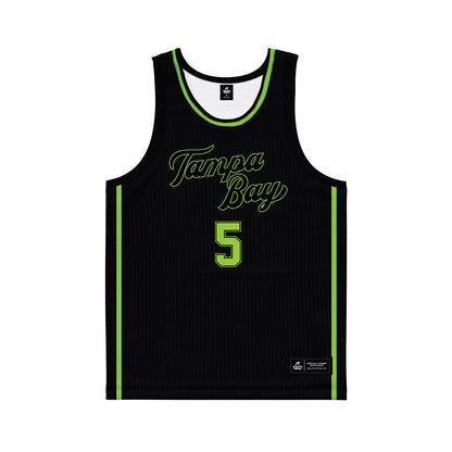 USF - NCAA Men's Basketball : Joseph Pinion - Black Basketball Jersey-0