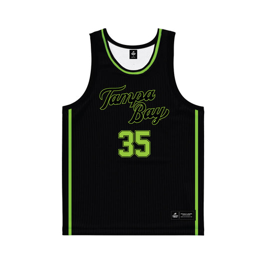 USF - NCAA Men's Basketball : Izaiyah Nelson - Black Basketball Jersey-0