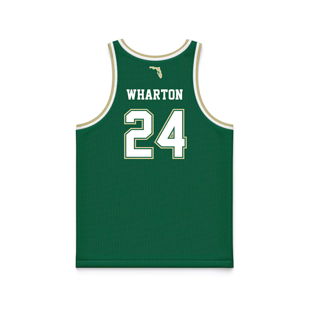 USF - NCAA Men's Basketball : Jaylen Wharton - Basketball Jersey-1