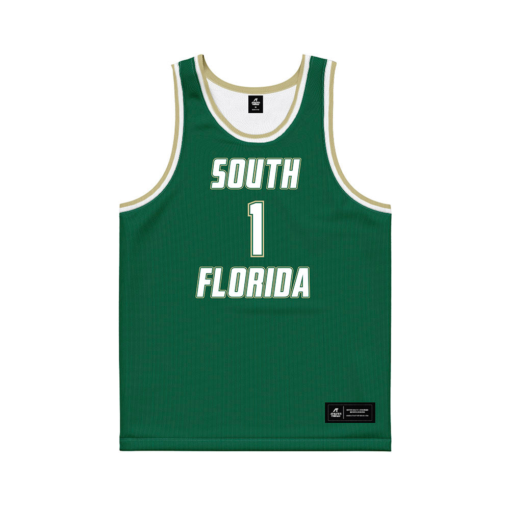 USF - NCAA Men's Basketball : De'Ante Green - Basketball Jersey-0