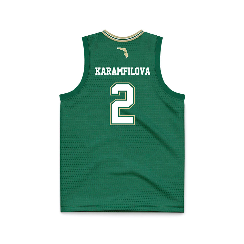 USF - NCAA Women's Basketball : Yana Karamfilova - Basketball Jersey-1