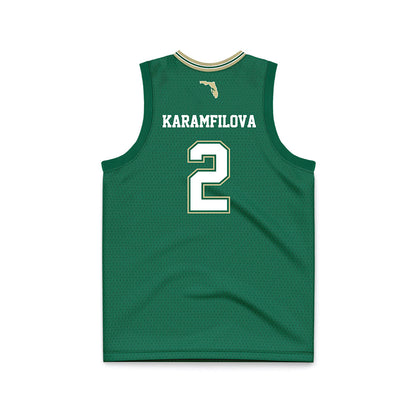 USF - NCAA Women's Basketball : Yana Karamfilova - Basketball Jersey-1