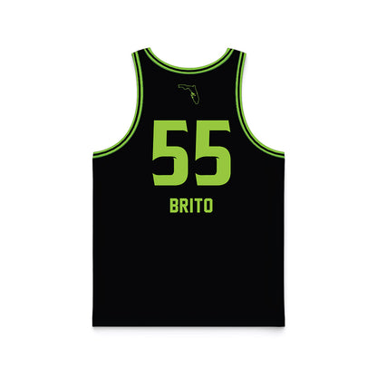 USF - NCAA Women's Basketball : Carla Brito - Black Basketball Jersey-1
