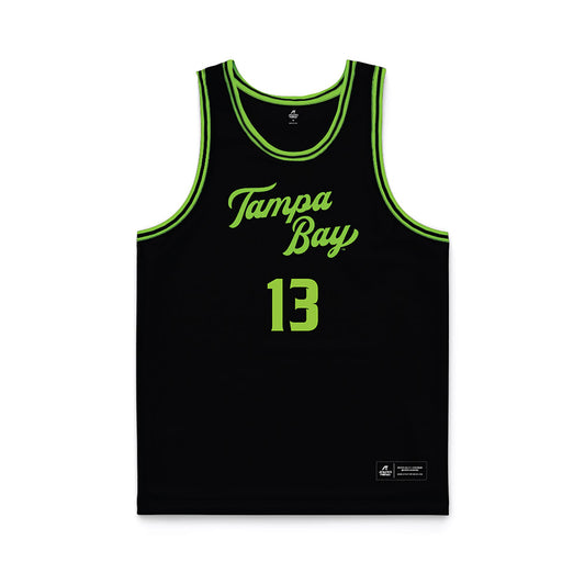 USF - NCAA Women's Basketball : Stefanie Ingram - Black Basketball Jersey-0