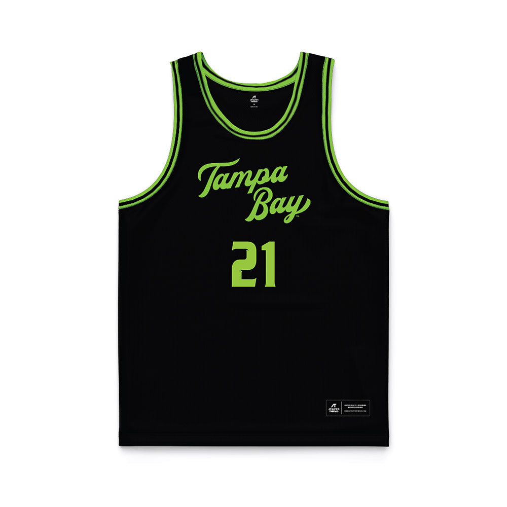 USF - NCAA Women's Basketball : Lor Mputu - Black Basketball Jersey-0