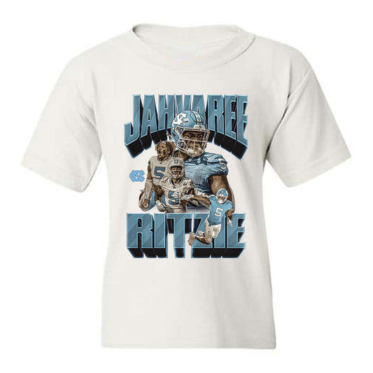 UNC - NCAA Football : Jahvaree Ritzie - Player Collage Youth T-Shirt-0