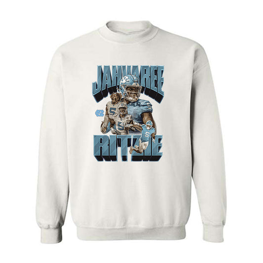 UNC - NCAA Football : Jahvaree Ritzie - Player Collage Crewneck Sweatshirt-0