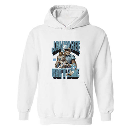 UNC - NCAA Football : Jahvaree Ritzie - Player Collage Hooded Sweatshirt-0