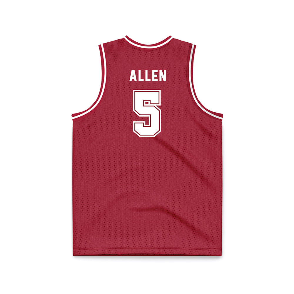Alabama - NCAA Men's Basketball : Amari Allen - Crimson Basketball Jersey-1