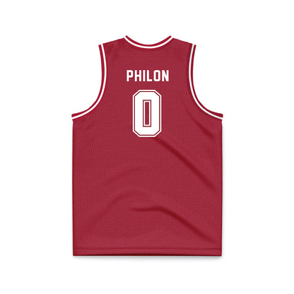 Alabama - NCAA Men's Basketball : Labaron Philon - Crimson Basketball Jersey-1