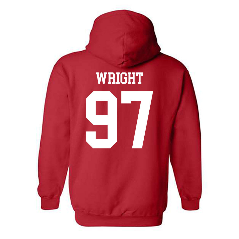 Jax State - NCAA Football : McCade Wright - Classic Shersey Hooded Sweatshirt-1