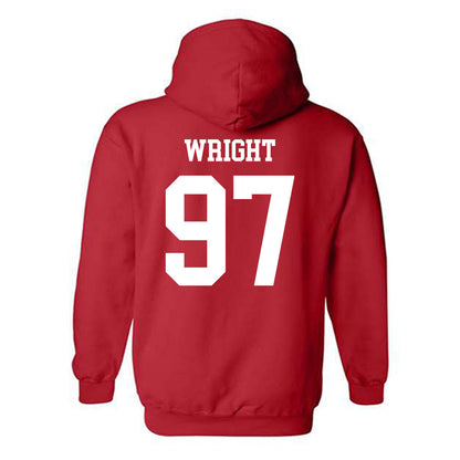 Jax State - NCAA Football : McCade Wright - Classic Shersey Hooded Sweatshirt-1