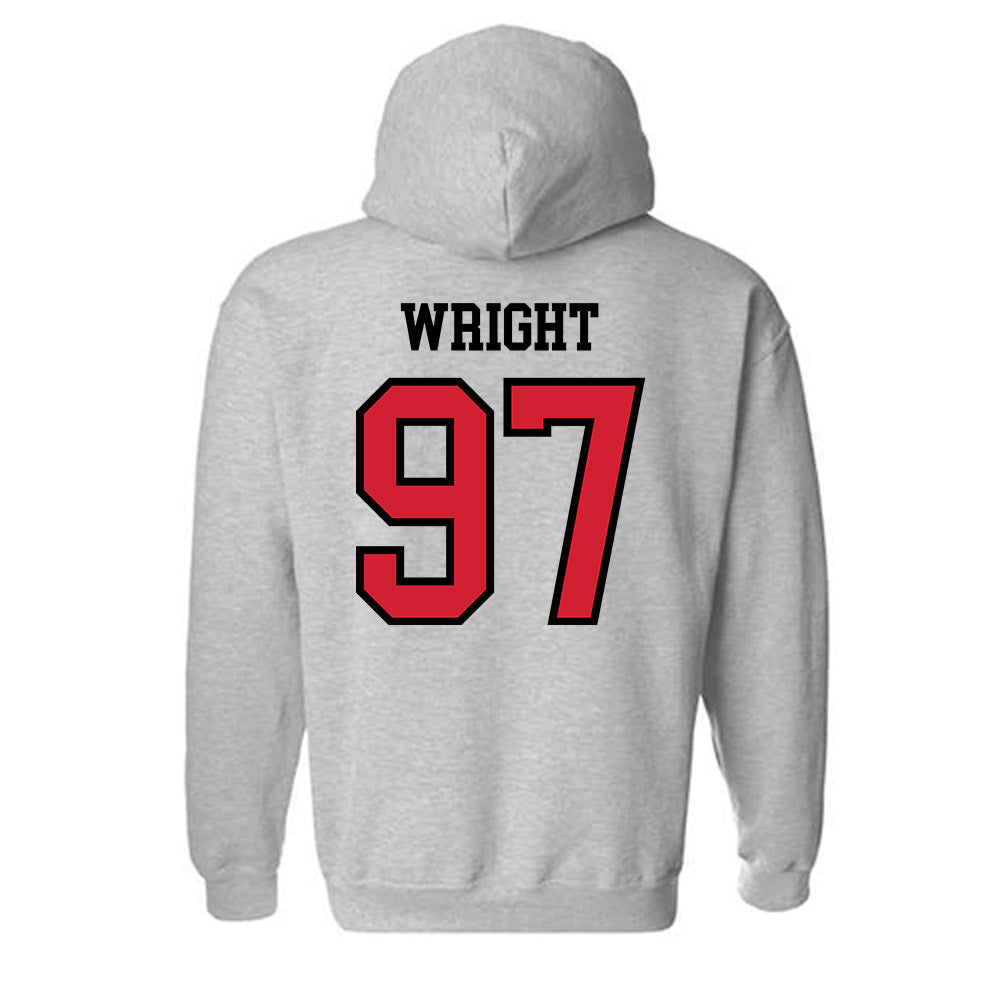 Jax State - NCAA Football : McCade Wright - Classic Shersey Hooded Sweatshirt-1