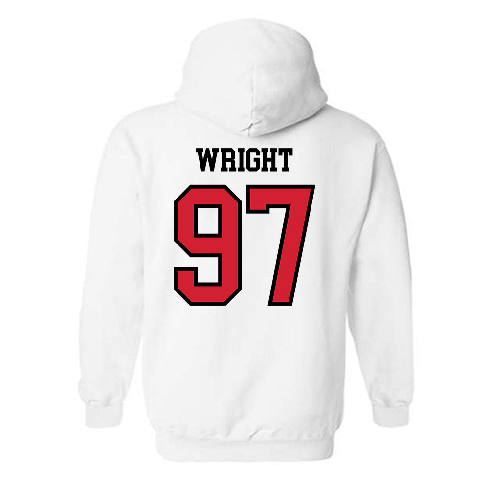 Jax State - NCAA Football : McCade Wright - Classic Shersey Hooded Sweatshirt-1