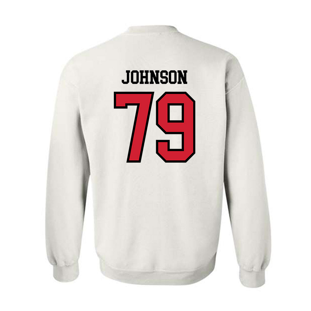 Jax State - NCAA Football : Lance Johnson - Classic Shersey Crewneck Sweatshirt-1