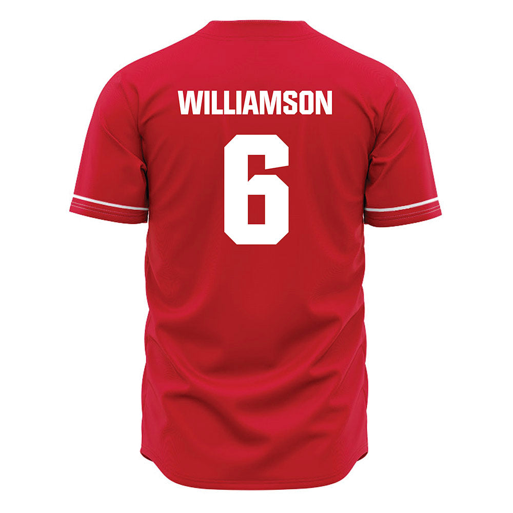 Jax State - NCAA Baseball : Ace Williamson - Red Jersey-1