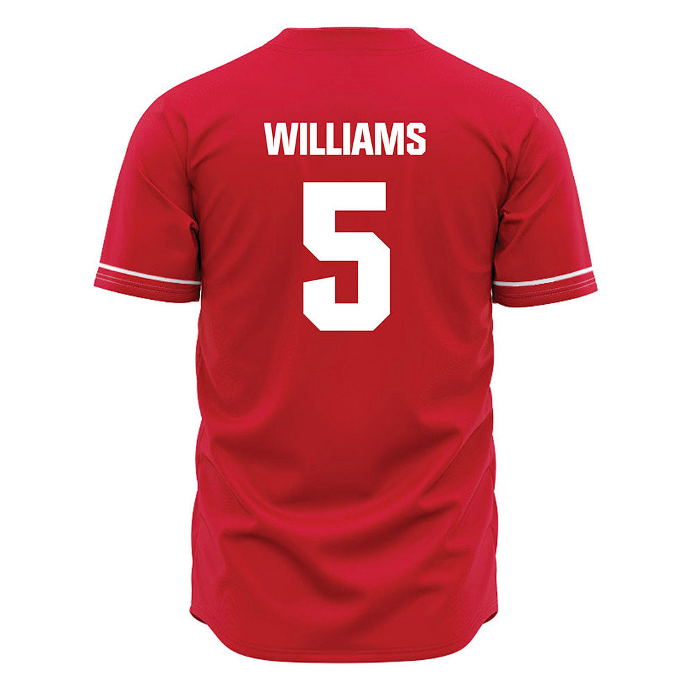 Jax State - NCAA Baseball : Luke Williams - Red Jersey-1