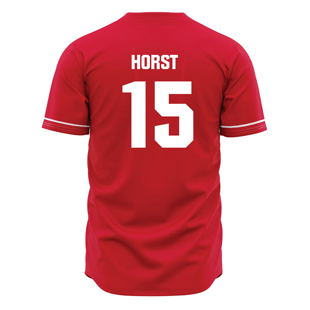 Jax State - NCAA Baseball : Chase Horst - Red Jersey-1