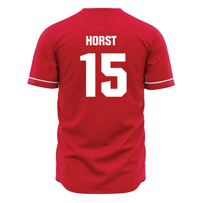 Jax State - NCAA Baseball : Chase Horst - Red Jersey-1