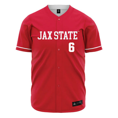 Jax State - NCAA Baseball : Ace Williamson - Red Jersey-0