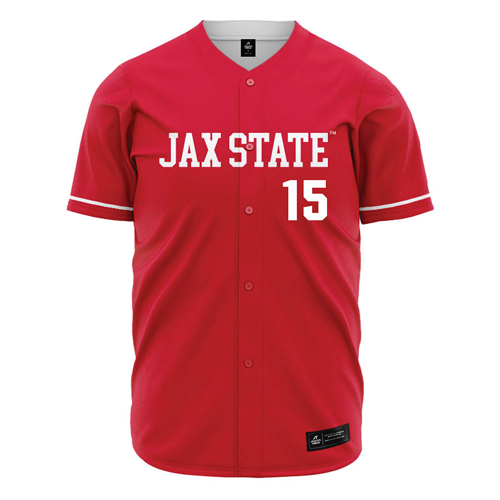 Jax State - NCAA Baseball : Chase Horst - Red Jersey-0