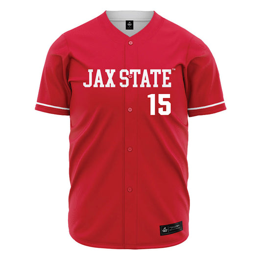 Jax State - NCAA Baseball : Chase Horst - Red Jersey-0