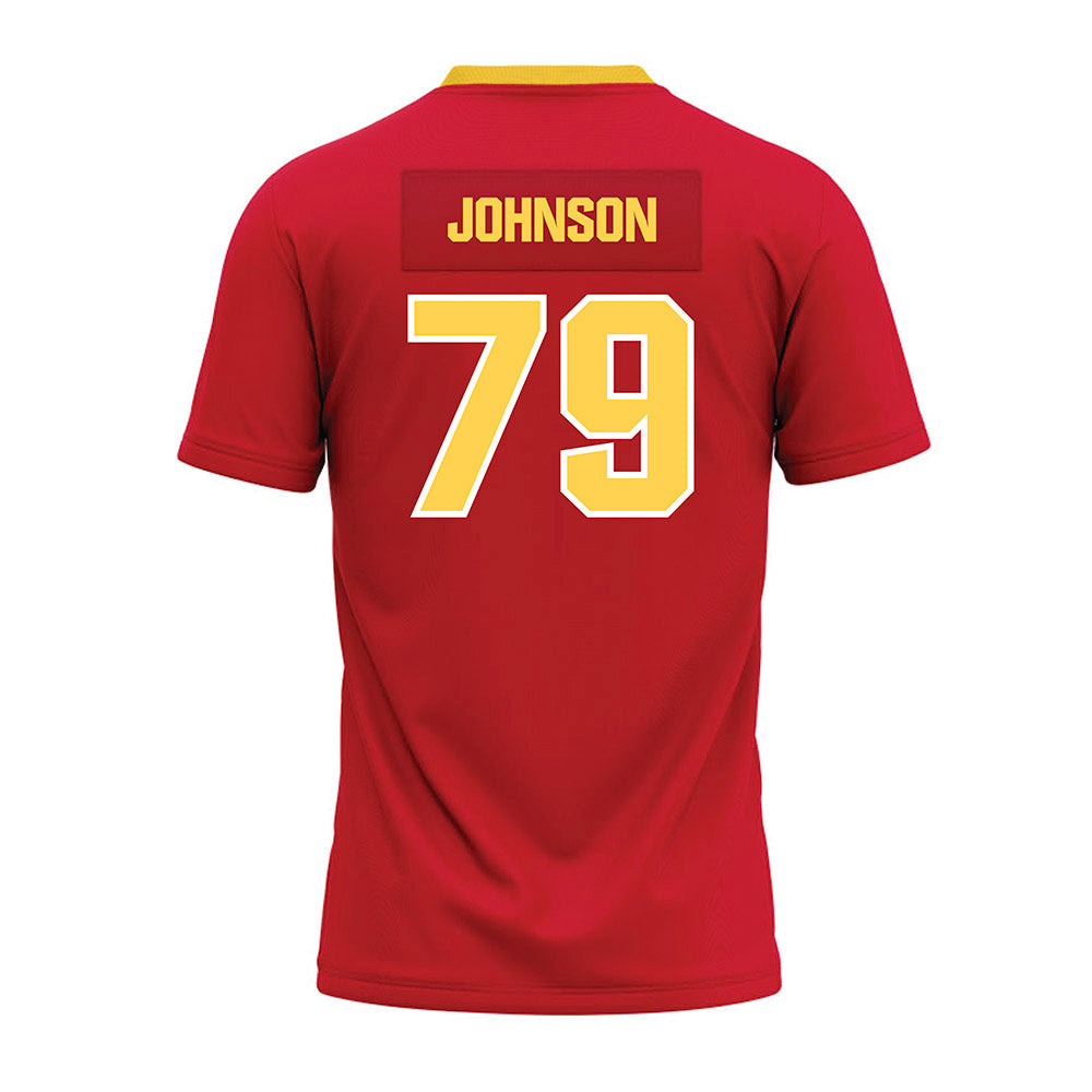 Jax State - NCAA Football : Lance Johnson - Red Premium Football Jersey-1