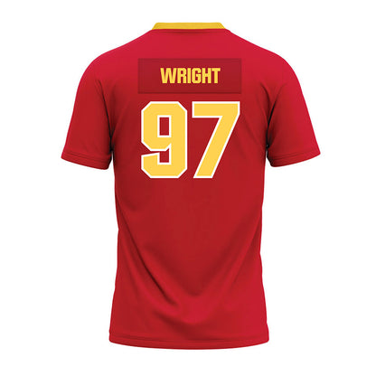 Jax State - NCAA Football : McCade Wright - Red Premium Football Jersey-1