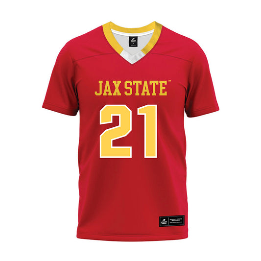 Jax State- NCAA Football : Kywon McCray - Red Premium Football Jersey