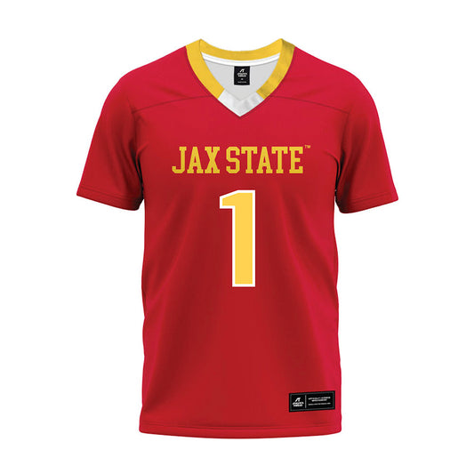 Jax State - NCAA Football : Travis Franklin - Red Premium Football Jersey-0