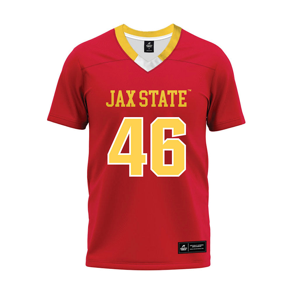 Jax State - NCAA Football : Drew Keller - Red Premium Football Jersey-0