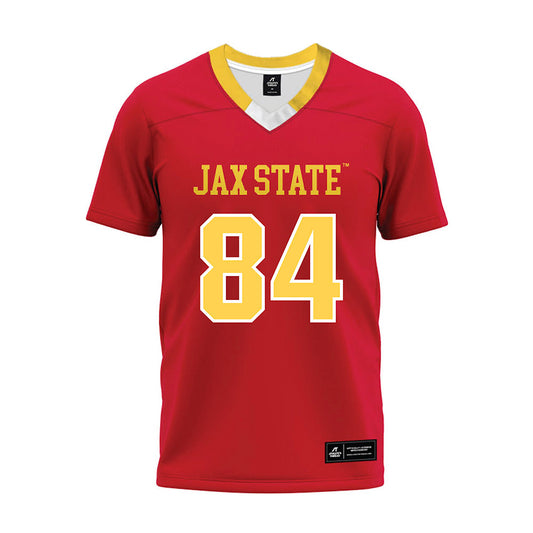Jax State - NCAA Football : Franklin Baret Jr - Red Premium Football Jersey-0