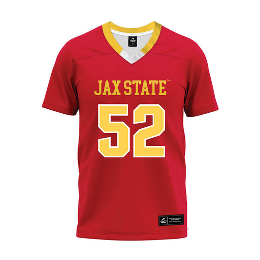 Jax State - NCAA Football : Storm Fain - Red Premium Football Jersey-0