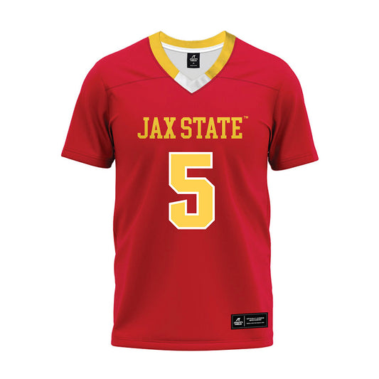 Jax State - NCAA Football : Tyrin Taylor - Red Premium Football Jersey-0