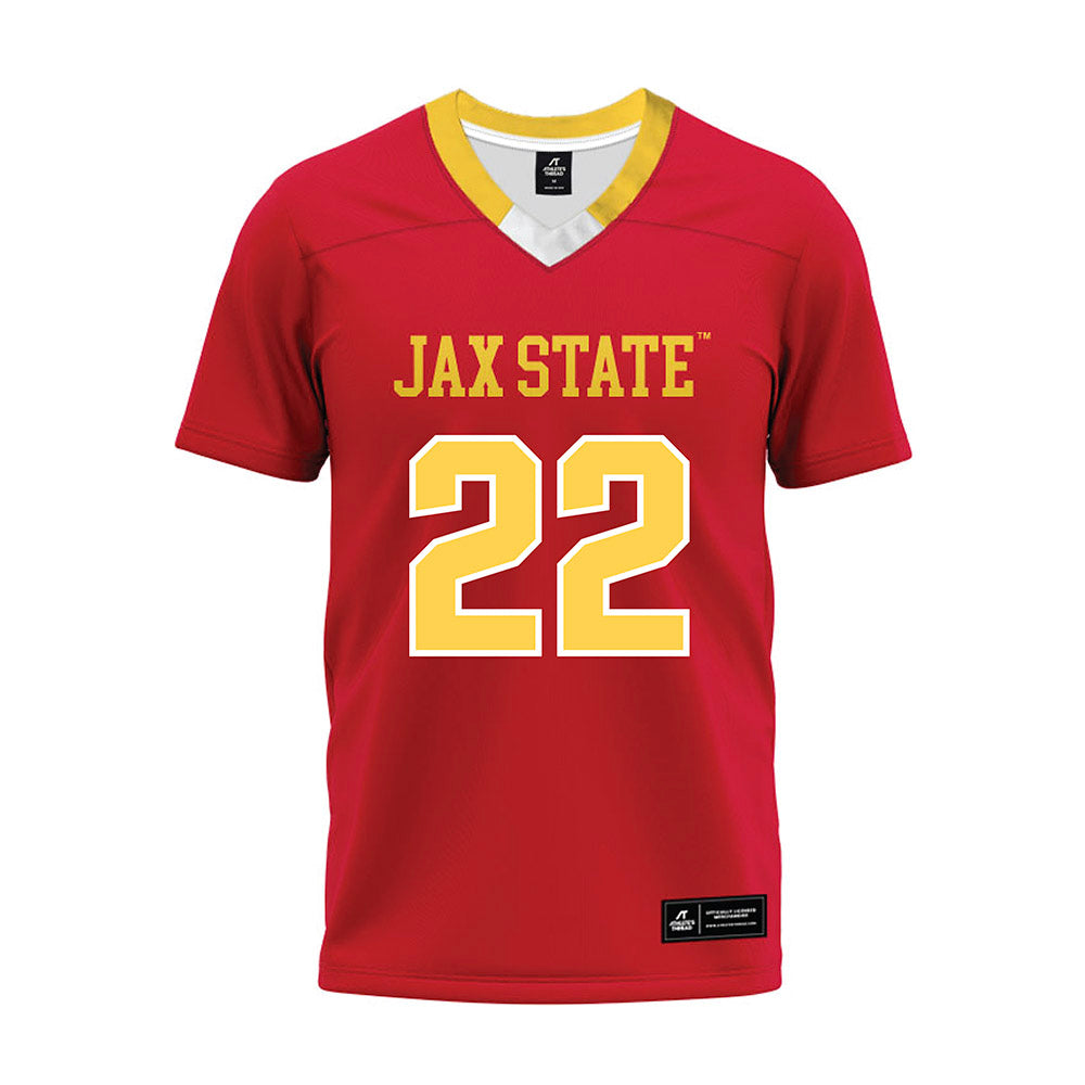 Jax State - NCAA Football : Khristian Lando - Red Premium Football Jersey-0