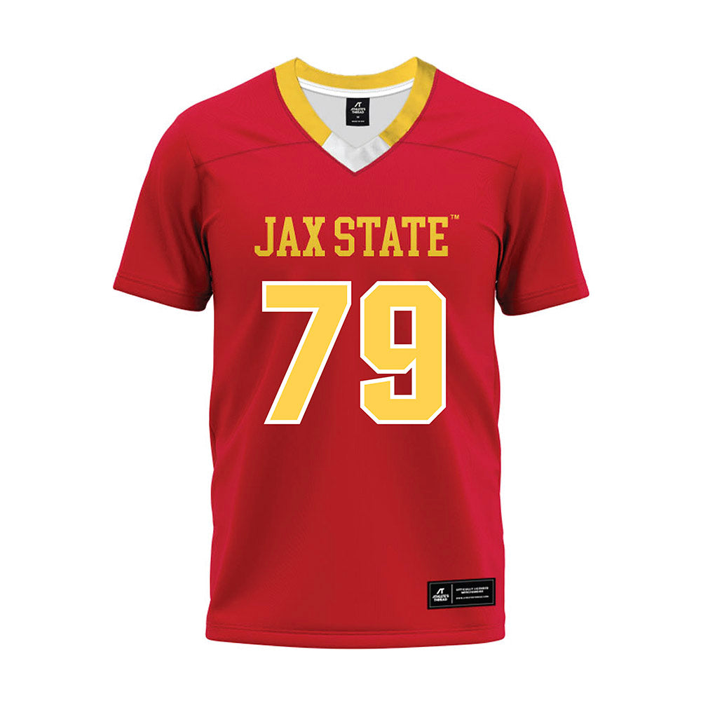 Jax State - NCAA Football : Lance Johnson - Red Premium Football Jersey-0
