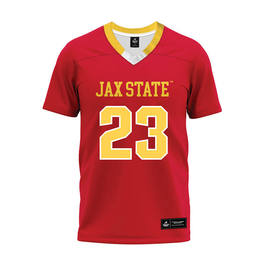 Jax State - NCAA Football : Temarion Foster - Red Premium Football Jersey-0